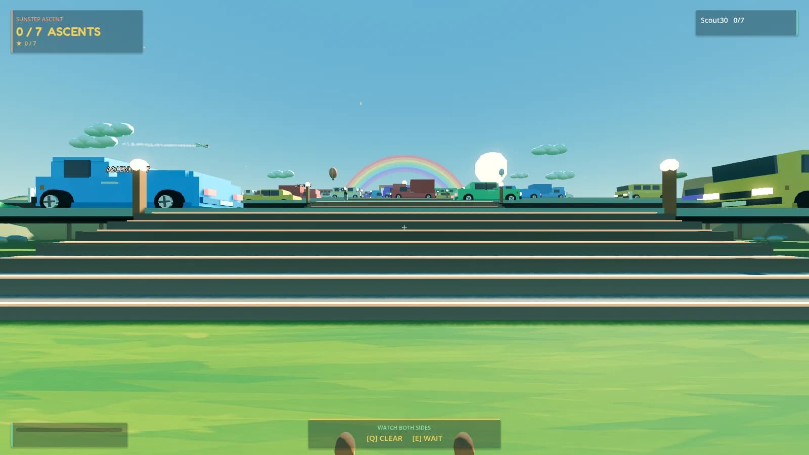 Sunstep Ascent: Climb into a rainbow